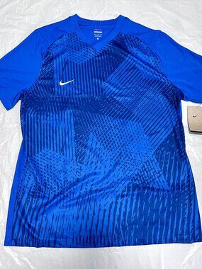 NEW Nike Mens Precision VI size XXL Slim Fit Dri-fit Jersey Blue/Navy DR0945-480